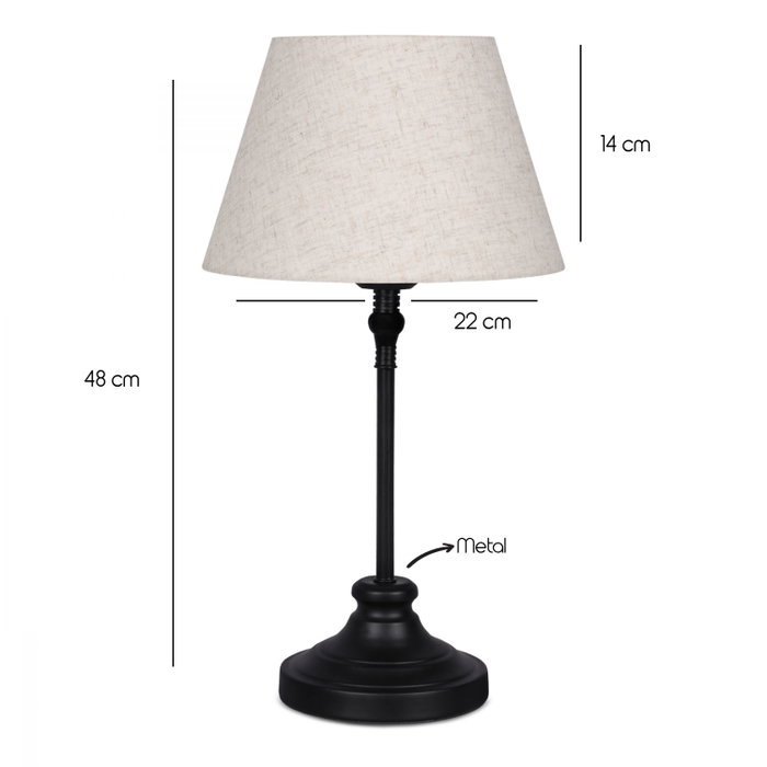 Opviq AYD - 3233 Lámpara de mesa Crema